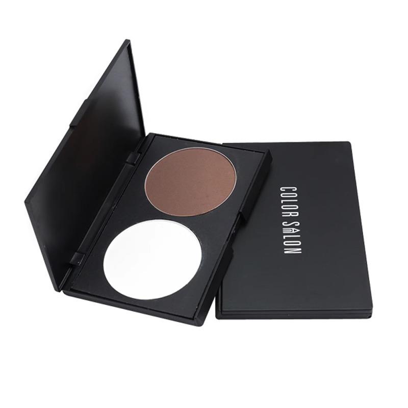 Two-Tone Contour & Highlight Palette with Dual-Use Blush
