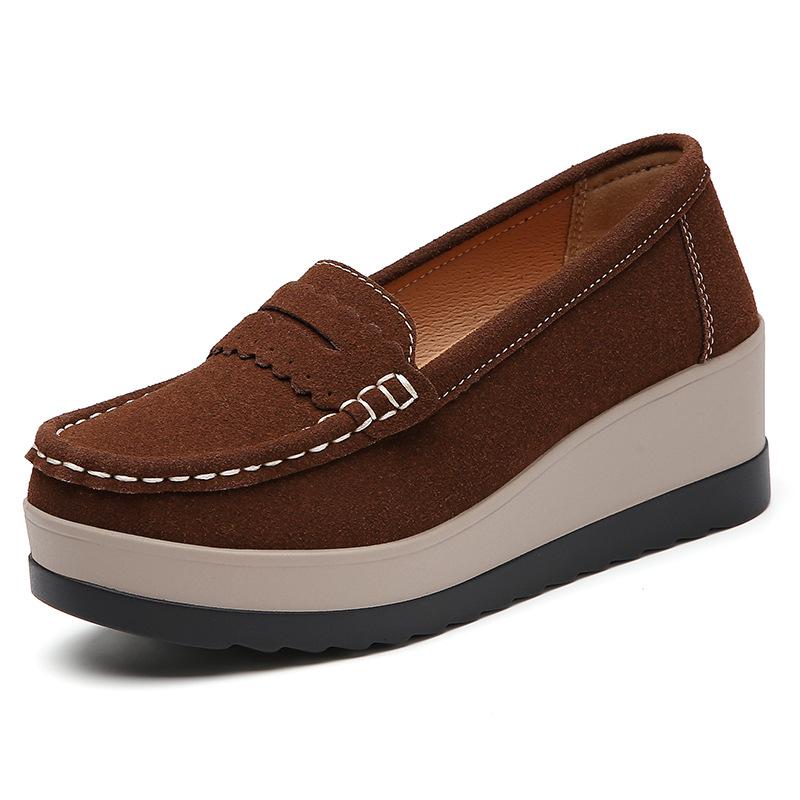 Korean Style Women's White Platform Sneakers - Spring/Autumn 2024 Collection