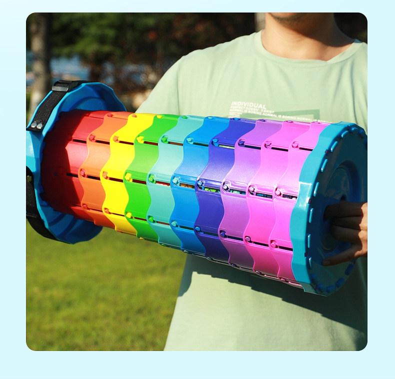 Compact Adjustable Rainbow Telescopic Folding Stool for Outdoor and Fishing