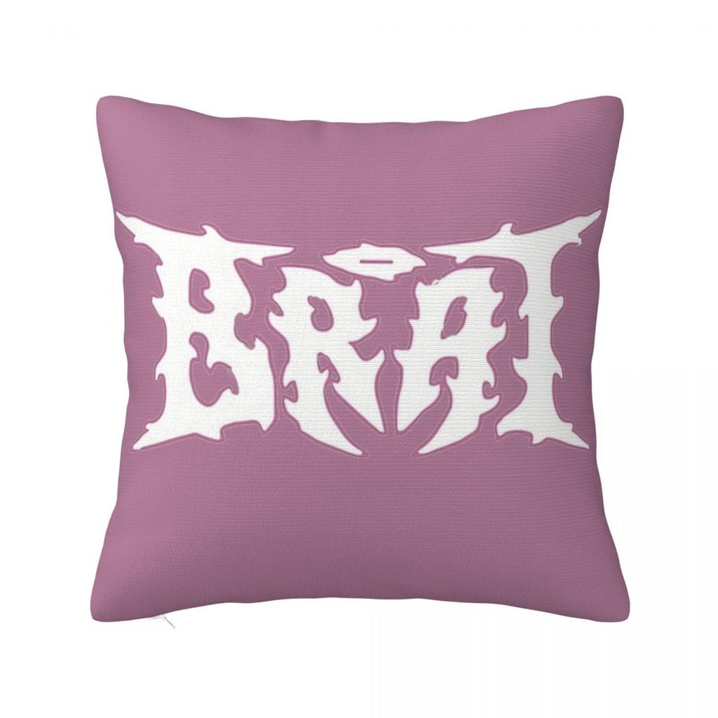 Charli XCX Brat Pillow Case Club Classics Pop Music Brat Album Cushion Covers Polyester Decorative Pillowcase for Sofa 18