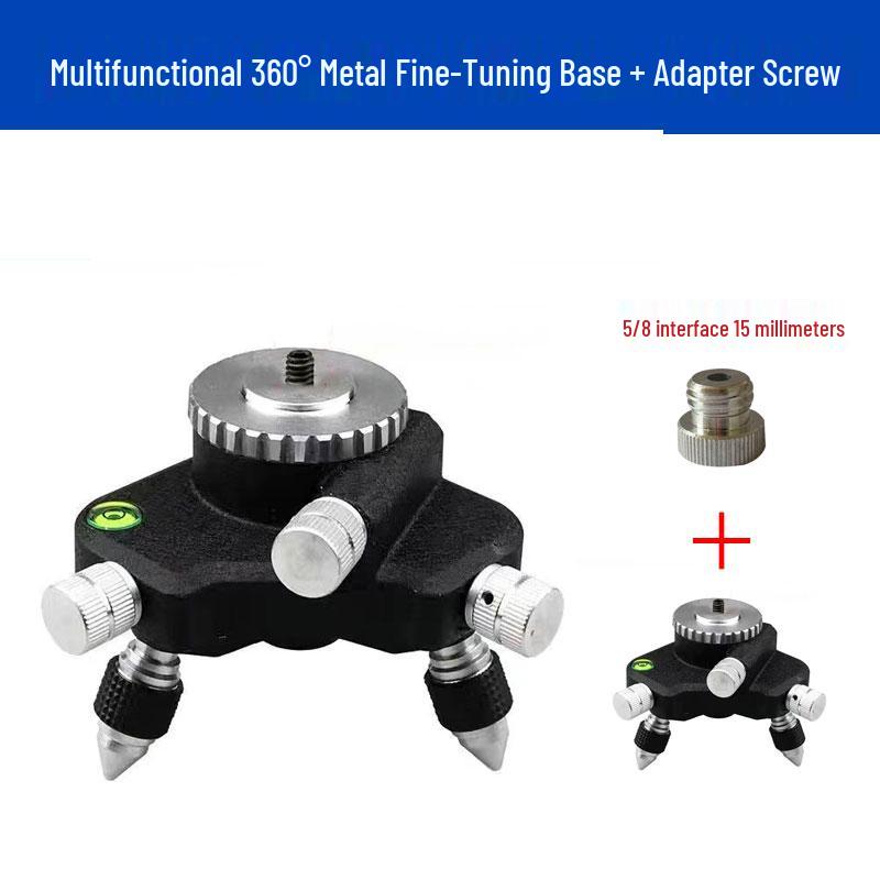360° Adjustable Metal Lifting Platform with Green Infrared Spirit Level & Wall Sticker Tool