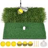 Golf Hitting Mat,Portable Golf Strike Mat With Antislip Rubber Base, Portable Golf Practice Mat For Outdoor/Indoor