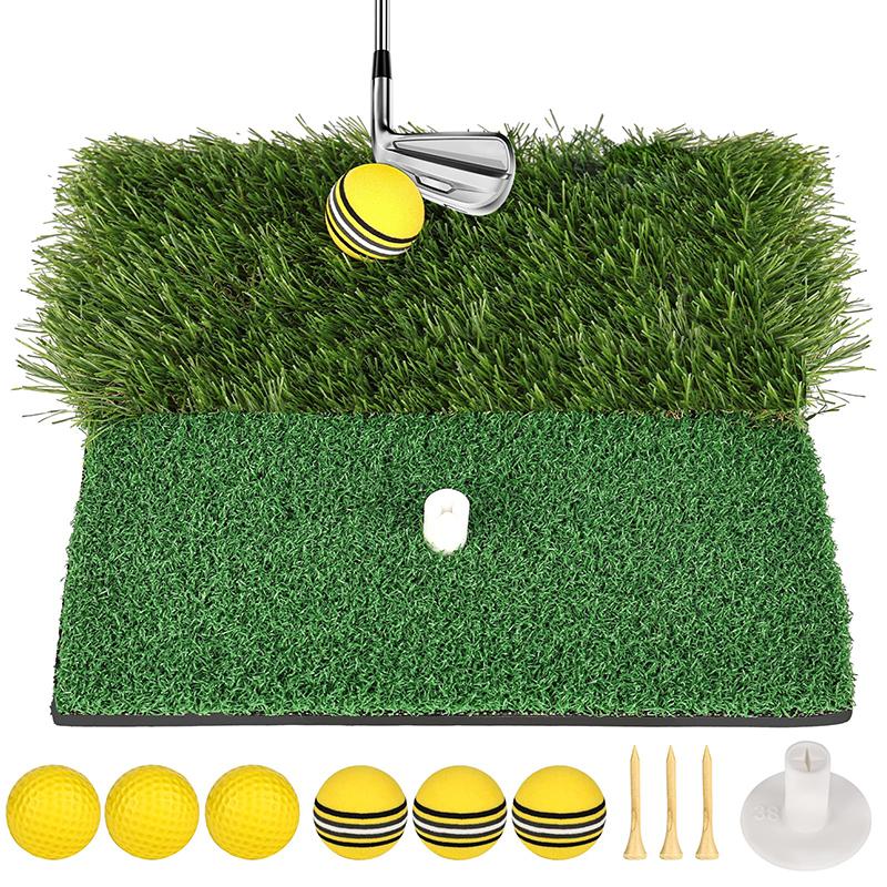 Golf Hitting Mat,Portable Golf Strike Mat With Antislip Rubber Base, Portable Golf Practice Mat For Outdoor/Indoor