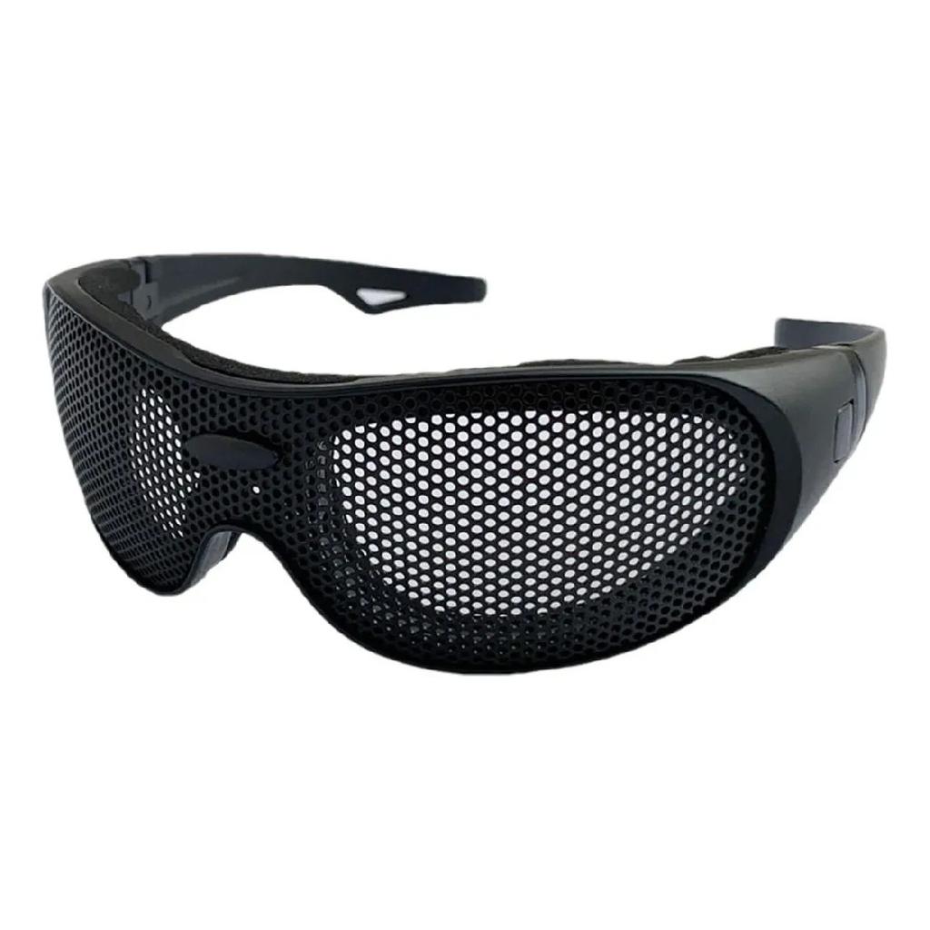 Jy .s Mesh and Metal Safety Glasses, Black