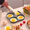 Maifan Stone Non-Stick Four-Hole Egg Pan with Lid
