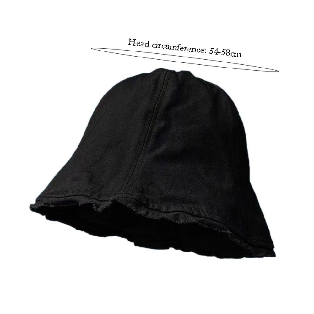 Foldable Fisherman Hat Oversized Brim Sun Protection Cap Casual Bucket Hat  Unisex