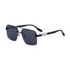 JYL TS Men's Semi-Rimless Retro - Double-Bridge Sun-Protective Trendy CY-98379