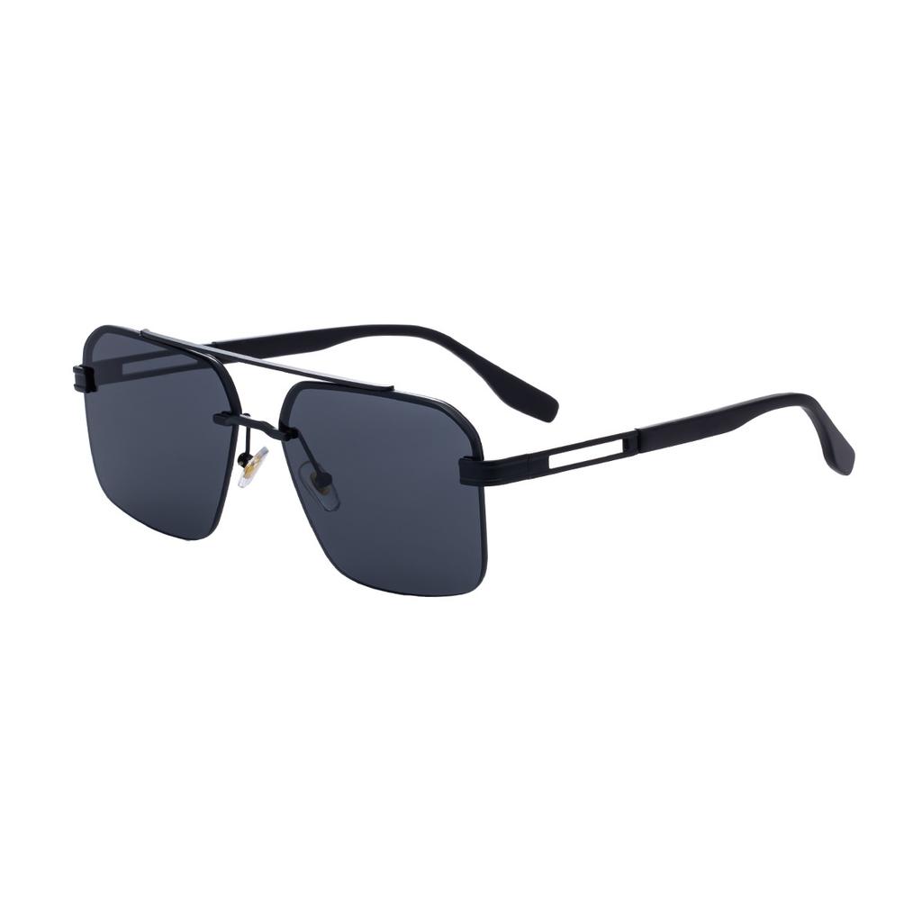 JYL TS Men's Semi-Rimless Retro - Double-Bridge Sun-Protective Trendy CY-98379