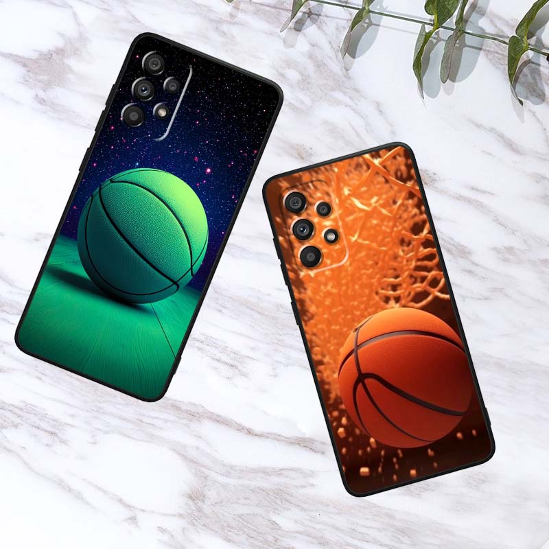 Sports basketball cool Case For Samsung A41 A35 A34 A33 A32 A25 A24 A23 A21s A06 A05 A04 A03 Note 10 20 Ultra 5G Black