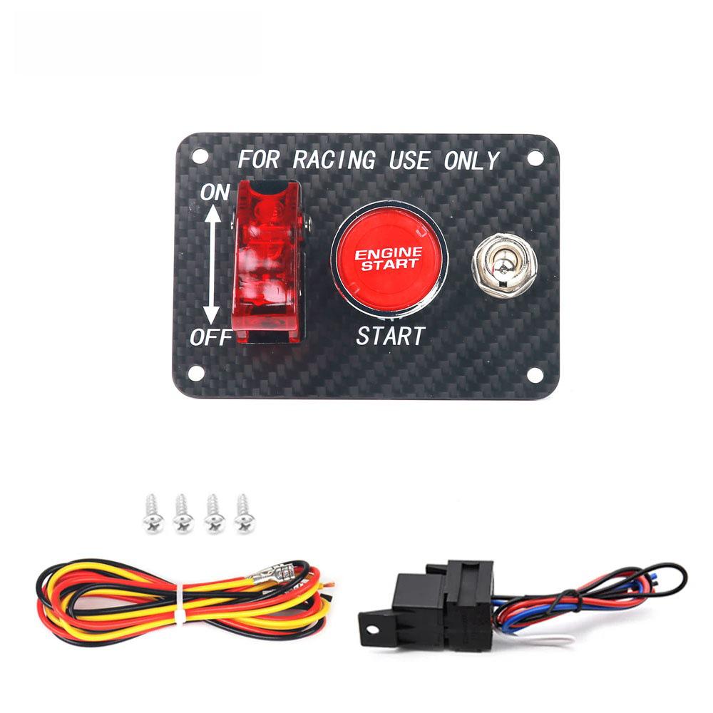 12V LED Racing Ignition Switch & Engine Start Panel