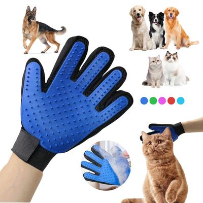 Guanto per Animali in Gomma Guanto per Toelettatura Gatti Pettini per Pelo Cane Gatto Guanto Strumenti per Rimuovere il Sottopelo per Animali Guanto Massaggio Toelettatura Pulizia Cani Gatti Articoli