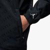 Jordan Essential Letter Logo Jacquard Collared Snap Coach Jacket Men Jackets Black DV7617-010