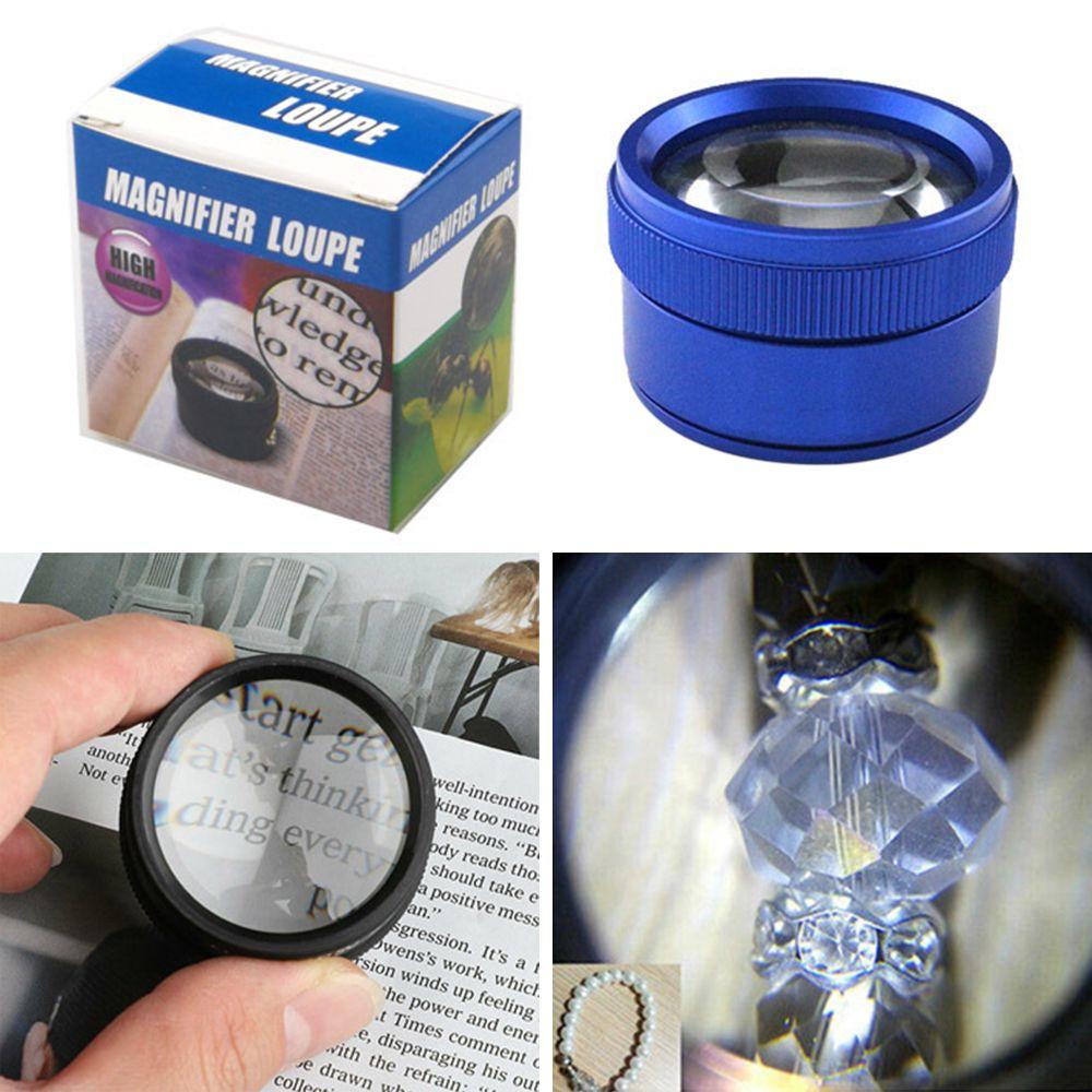 Portable Mini 30x 40mm Glass Lens Loop Microscope Measuring Magnifier HD Magnifier