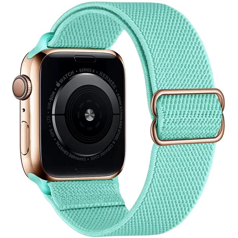 Adjustable Nylon Loop Strap For Apple Watch Series Ultra 11 10 9 8 7 46mm 45mm 41mm Fabric Strap For Iwatch 6 5 4 SE 44mm 40mm
