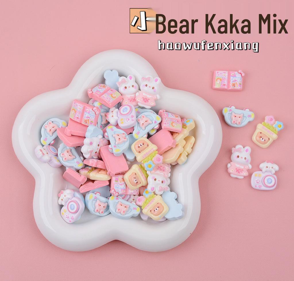 Miniature DIY Resin French Fries & Hamburger Toy Accessories for Phone Cases and Magnets.