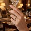 Titanium Steel Rotating Ring Minimalist Finger Jewelry Vintage Zircon Spin Ring  Daily Wear