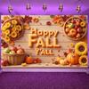 Harvest Banner Wooden Background Party Decoration Seasonal Banner Rustic Fall Decor For Autumn Festival Party Background