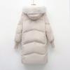 White Duck Down New Winter Warm Big Fur Collar Casual Loose Down Jacket Women's Coat