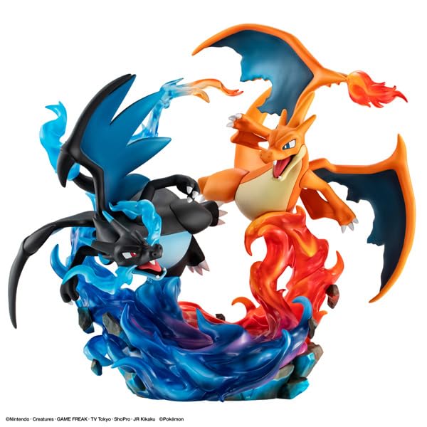 Series Mega Charizard X Mega Charizard Y Complete Figure G.E.M.EX Pokémon &