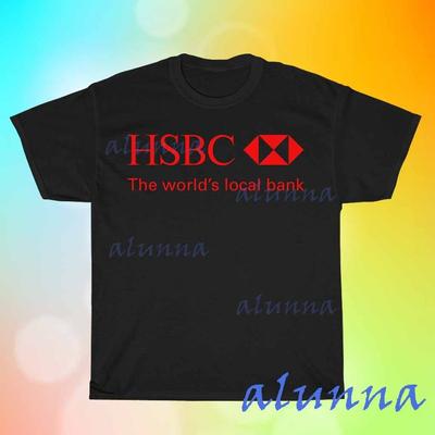 Nuova maglietta servizi finanziari HSBC Bank Divertente Taglia dalla S alla 5XL