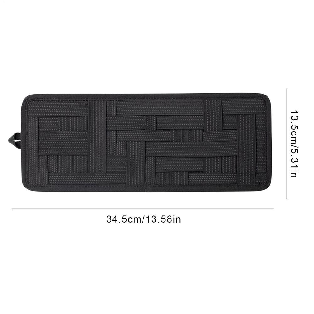 Car Visor Storage Board Easy Install Non-Slip Panel Car Sunglass Holder Visor Organizer For Cards Driving License Pen Key