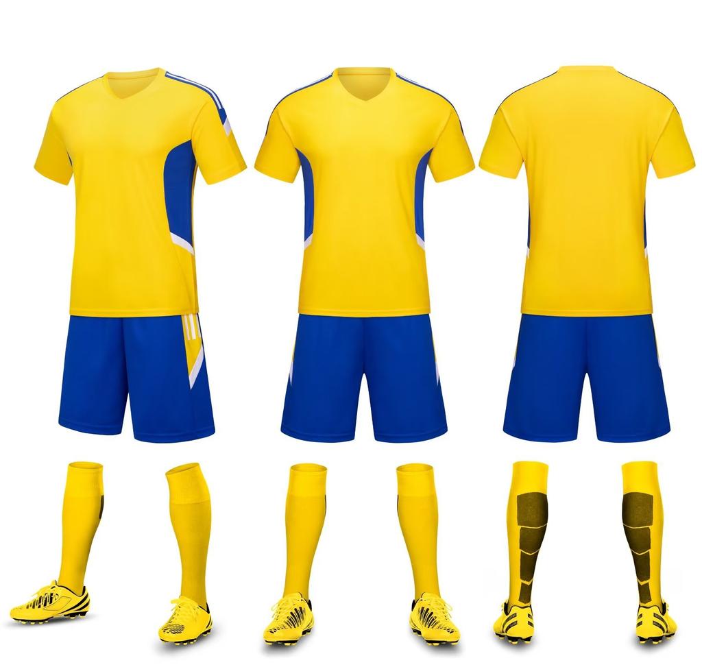 Children'S Football Jersey Set Short-Sleeved Student Class Uniform Sports Football Jersey Team Game Training Team Uniform Printing Number