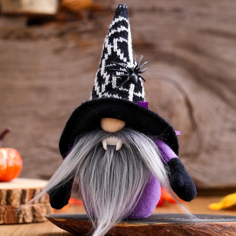 Roztomilá plyšová panenka trpaslíků pavouků, upírští trpaslíci pro halloweenskou dekoraci, domácí párty ozdoba, vánoční dárek