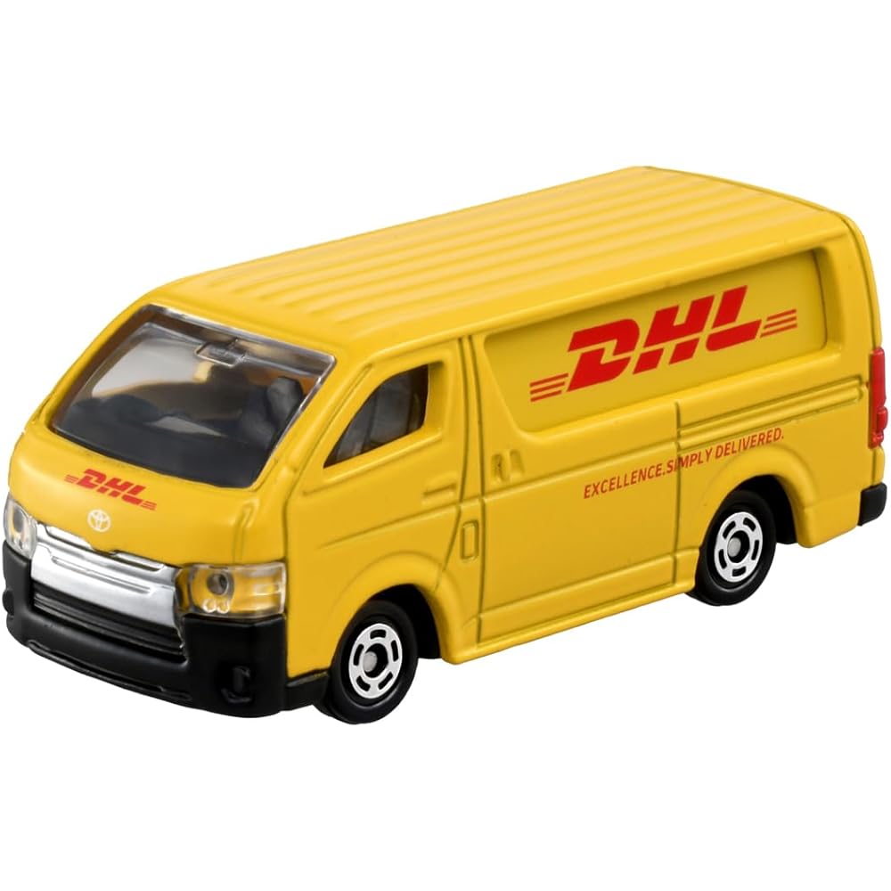 Takara Tomy Tomica No.102 DHL Delivery Truck Toy Miniature Car for Ages 3 and Up
