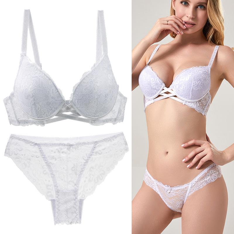 Popular Large Size Lace Sexy Bra Fashion Anti-sagging Adjustment Chest Underwear Women