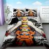 Duvet Cover Naruto Anime Cartoon Bedding Set Comforter Cover Queen King Size Teens Bedroom Dormitory Home Gifts Soft Comfortable