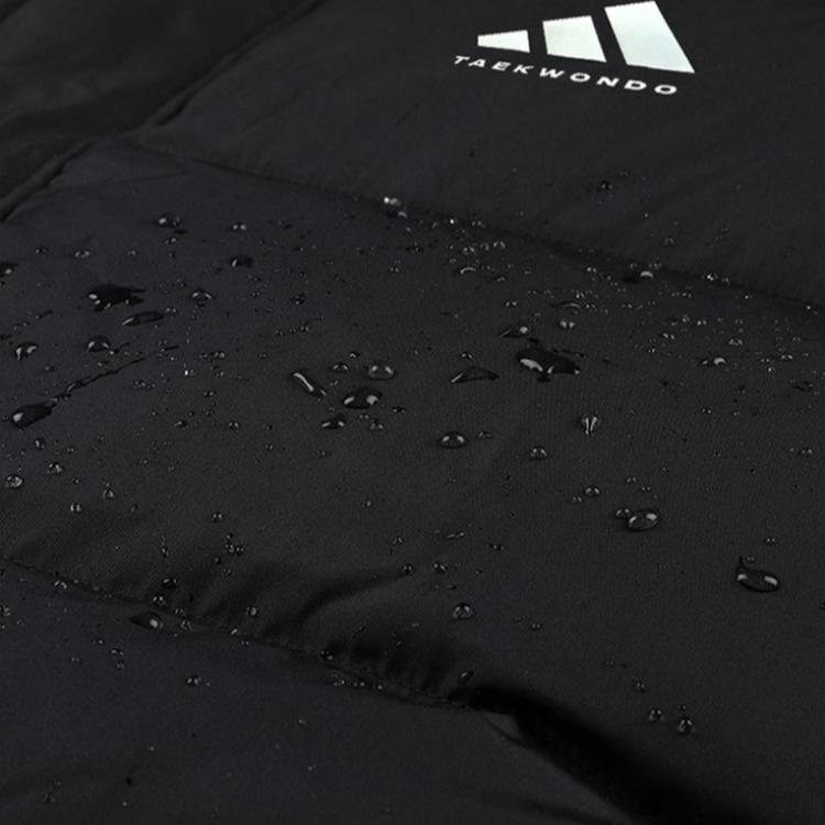 Adidas Outdoor Sports Casual Long Hooded Down Jacket Unisex Outerwear Black ADIPK01TKD-BW