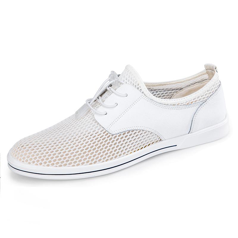 

Fashion Casual breathable summer shoes Trendy men s daily comfortable style design Office leisure party Lightweight shoes 38-44 Hot 44 белый