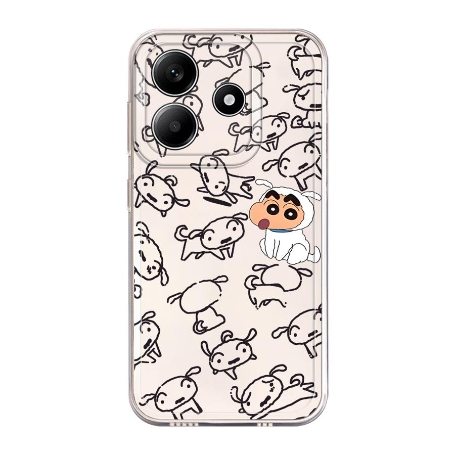 

Soft Phone Cover Case for Xiaomi Redmi Note 14 Pro Plus 13C 14C 11 9 10 10S 11S Note 13 12S A4 12 Crayon Shin Chan Little White Redmi Note 11S