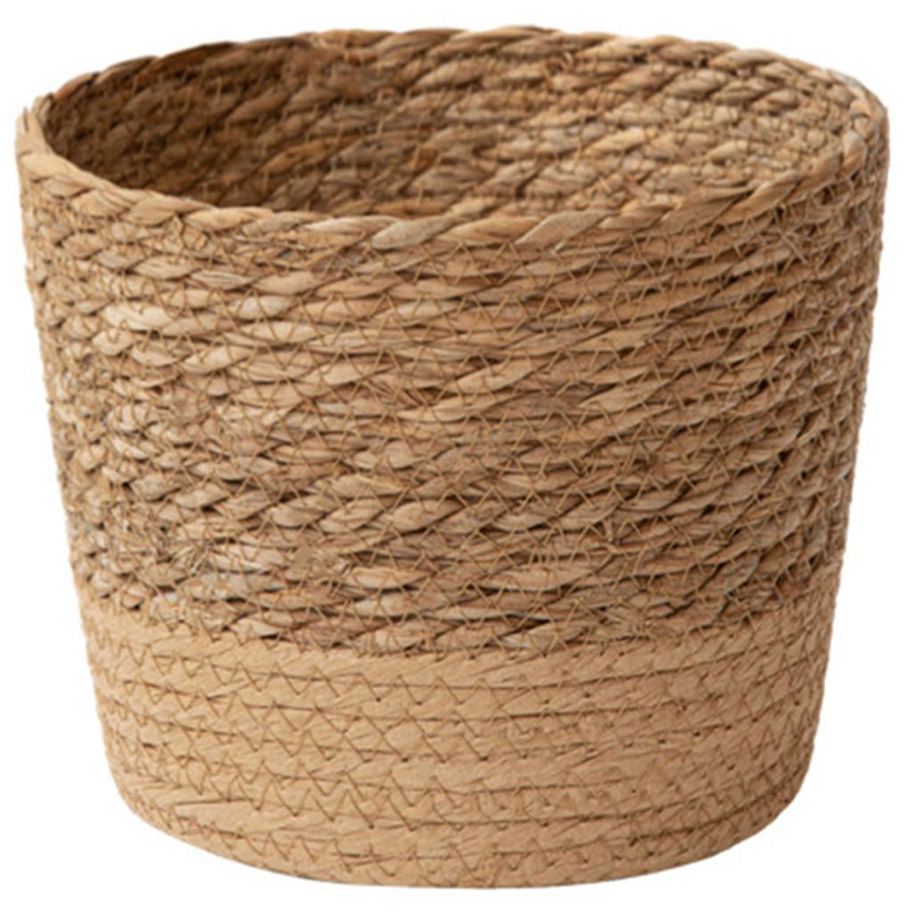 Natural Woven Flower Basket Straw Wicker Planter Storage Baskets Large Capacity Pots for Family Friend Neighbor Gift