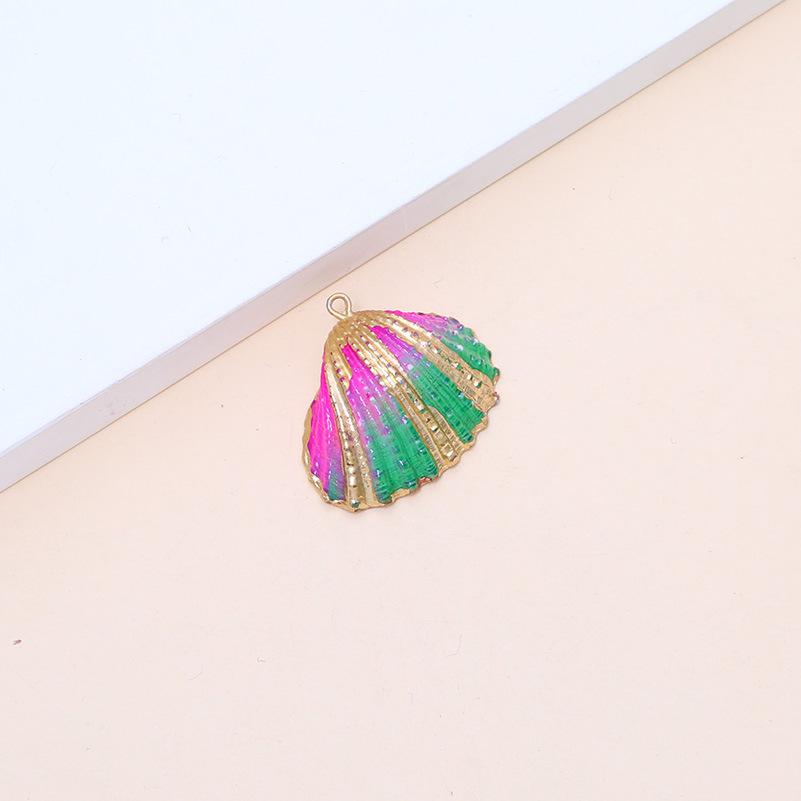 Electroplated Natural Shell Conch Scallop Pendant for DIY Necklace & Bracelet Jewelry