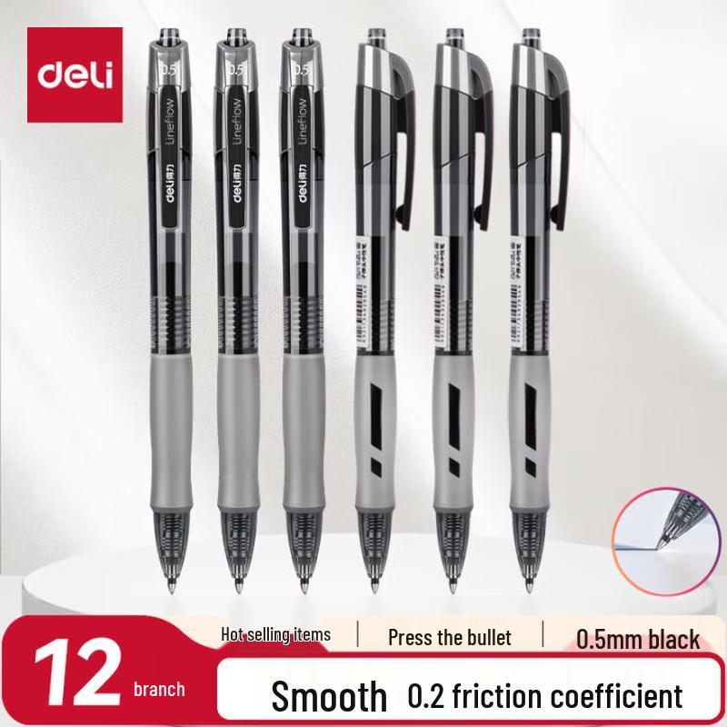 Deli S08 Retractable Gel Pen
