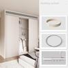 Rideau à coulisse pliante pour dressing, Rideaux de dressing pliants sans portes, Rideaux de porte anti-poussière pour armoire