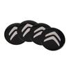 4pcs Car Wheel Center Hub Cap Cover Sticker Decals for Citroen C1 C2 C3 C4 C5 C-Elysee Cactus Picasso Xsara Berlingo DS3 DS4 DS6