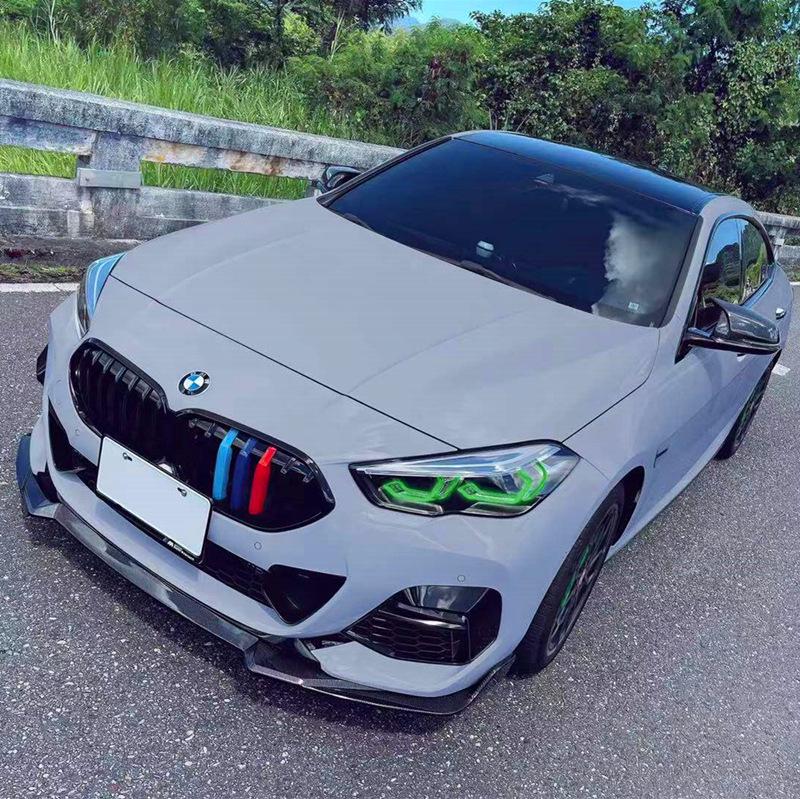 Compatible with 2023 BMW 2 Series F44: Front Lip, Rear Diffuser, Tail Wing, Side Skirts, Night Black Grille Body Kit 225 Fan.