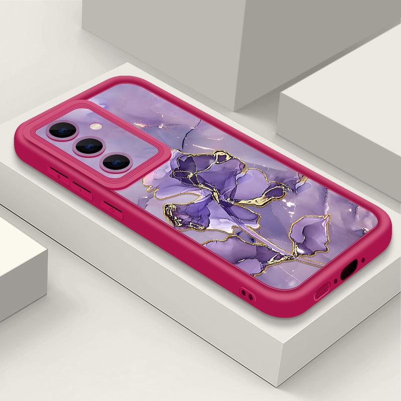 Geometry Marble Print Case For Samsung A57 A37 A27 A17 S26 Ultra S25 FE A56 A36 A26 A16 A55 A35 A25 A15 A54 5G S21 S22 S23 S24 Plus Shockproof Cover