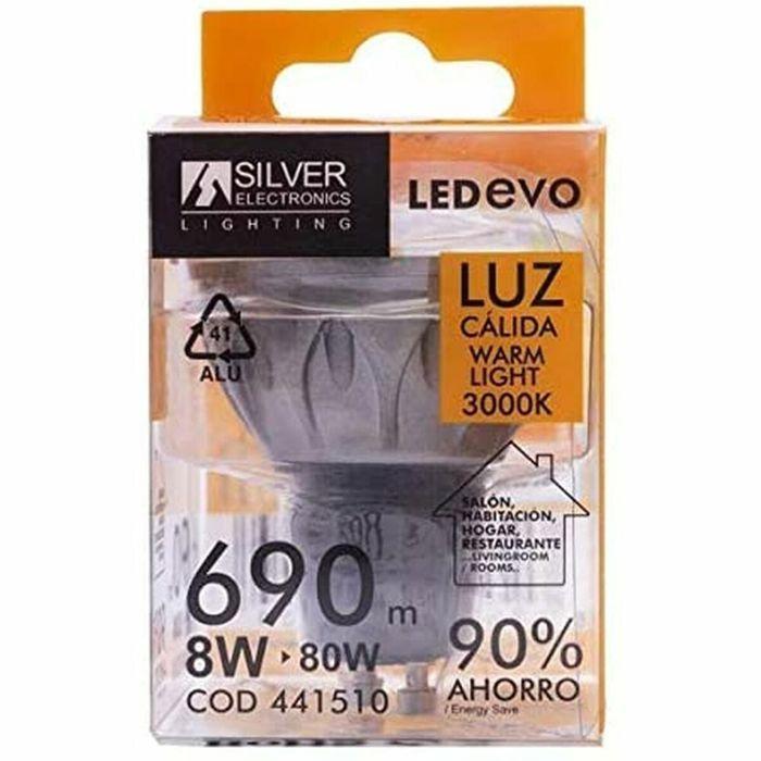 נורת LED - SILVER ELECTRONICS - EVO - 8W - GU5.3 - 3000K - 690 Lm