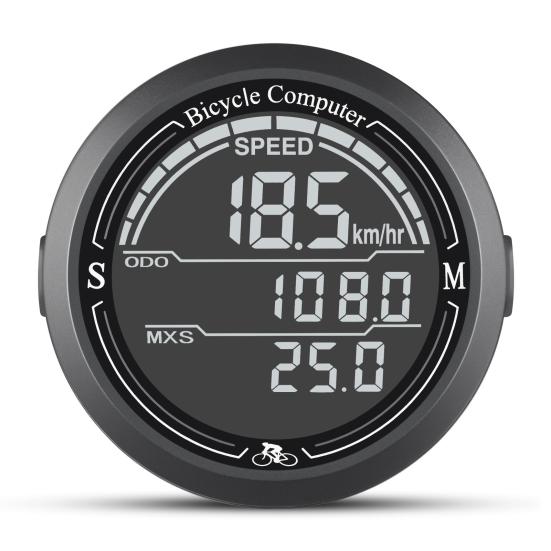 Bicycle Speedometer Wireless Odometer Large Screen Design Easy To Read IP67 Waterproof Easy To Install Magnetic Bike Computer