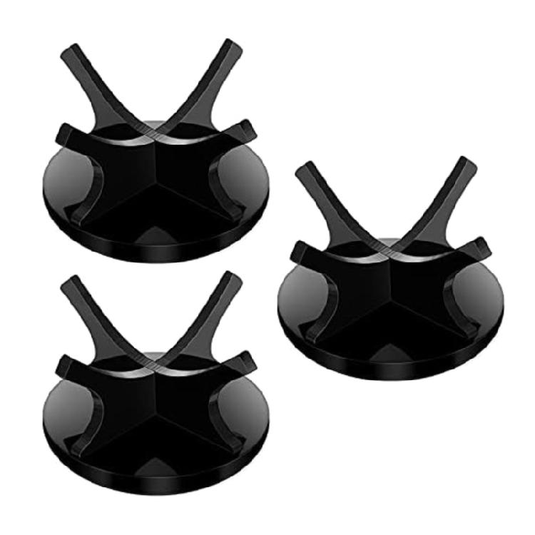 Устойчивый прозрачный акриловый держатель для спортивных мячей Универсальный акриловый держатель для бейсбола, гольфа, тенниса, софтбола, коллекций чёрный