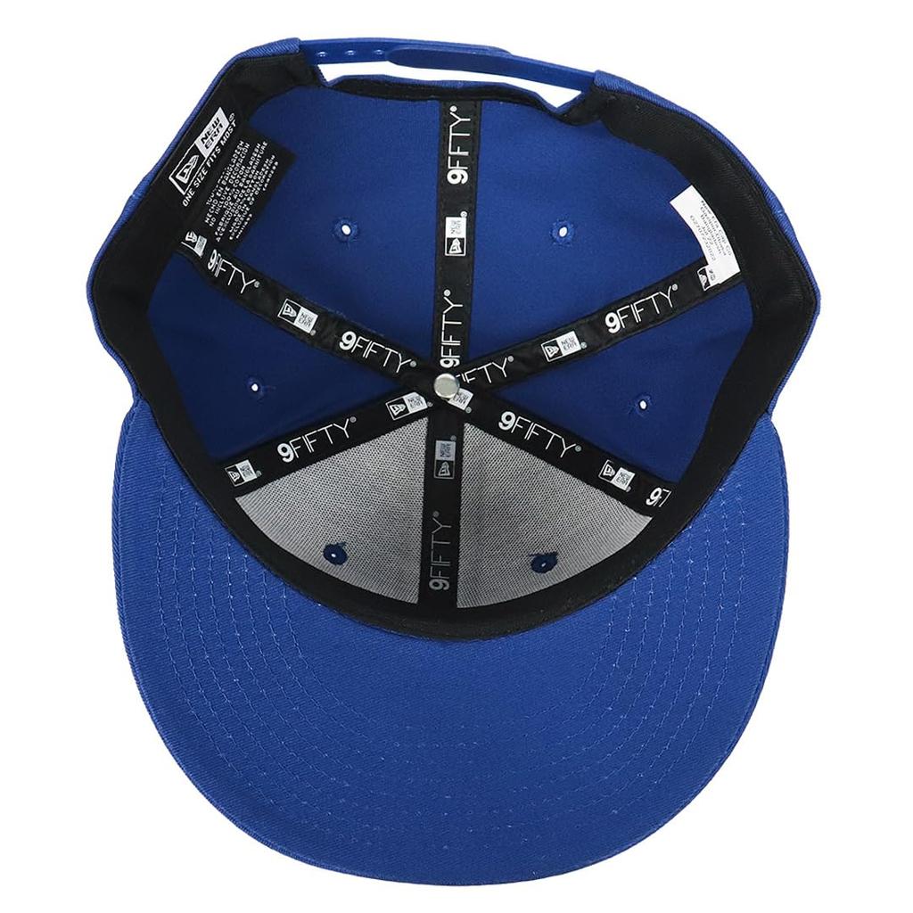 New Era 9FIFTY Snapback Baseball Royal with 99HeadwearShop Solid Color Men's Cap, Blue, Unisex, Polyester, Sticker,