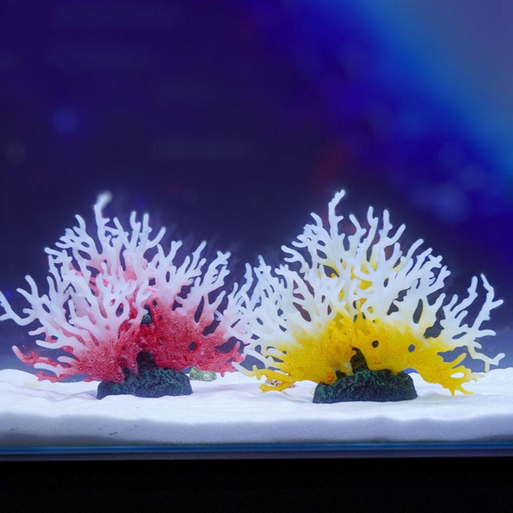 Colorful Coral Micro Landscape PVC Coral Ornaments Coral Figure Simulation Coral  Fish Tank