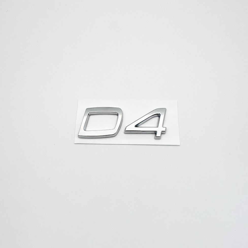 1PC ABS D2 D3 D4 D5 D6 D7 Car Letters Logo Trunk Emblem Badge Sticker For Car S40 S60 V40 V50 XC40 XC60 V70 V60 S90 C30 XC90