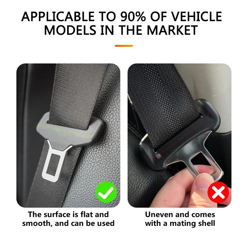 AANX1 Universal Car Leather Car Seat Belt Buckle Cover for Kia Sportage Ceed Picanto Rio ProCeed Niro 5 3 4 K7 K5 K8 K3 Ray K9
