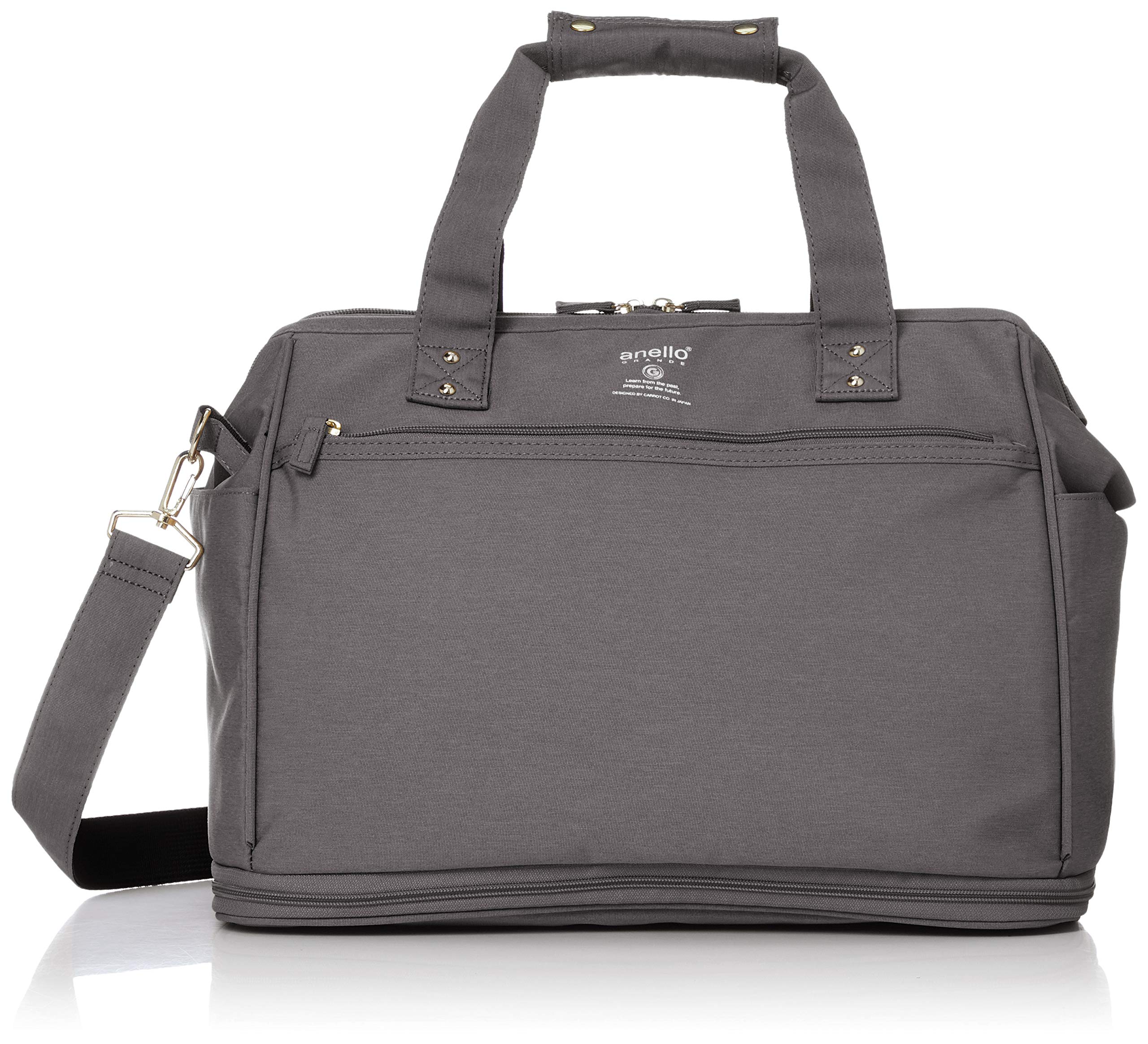 

Shoulder Bag SPS Lightweight Heathered Polyester Expandable Boston Gray [Anello Grande] GT-C3341 Water-Repellent 2-Way Bag, сірий колір