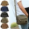 Men Canvas Shoulder Bags Casual Tote Travel Men's Solid Joker Crossbody Bag Luxury Messenger Bags Fashion Handbag