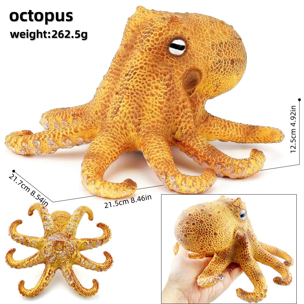 Simulated Marine animal model crab lobster starfish turtle underwater world Marine life Children's educational toy modelset toy